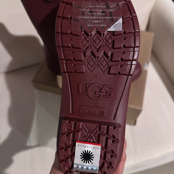 UGG Maroon Waterproof Boots - Picture 3 of 5